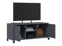 New vidaxl Móvel de TV 100,5x39x43,5 cm aço antracite Cinza antracite