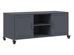 New vidaxl Móvel de TV 100,5x39x43,5 cm aço antracite Cinza antracite