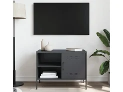 Móvel De Tv| Móvel de TV 68x39x50,5 cm aço antracite PT707316 Cinza antracite