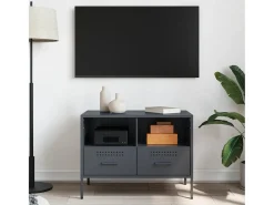Móvel De Tv* Móvel de TV 68x39x50,5 cm aço antracite PT613976 Cinza antracite