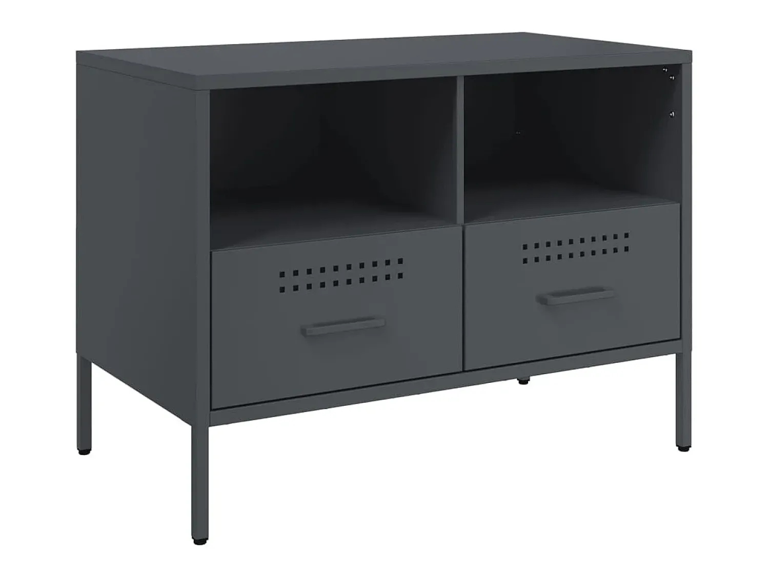 Móvel De Tv* Móvel de TV 68x39x50,5 cm aço antracite PT613976 Cinza antracite