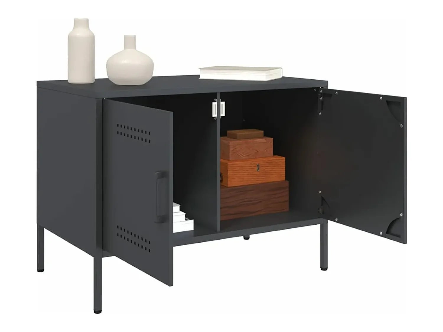 Móvel de TV 68x39x50,5 cm aço antracite PT679453^ Móvel De Tv