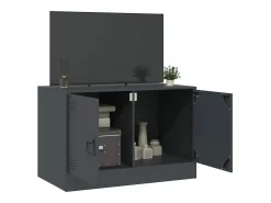 Móvel de TV 67x39x44 cm aço antracite PT854723^ Móvel De Tv