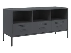 Móvel de TV 100,5x39x50,5 cm aço antracite PT981557^ Móvel De Tv