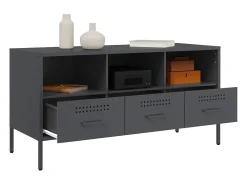Móvel de TV 100,5x39x50,5 cm aço antracite PT981557^ Móvel De Tv