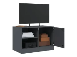 Móvel De Tv| Móvel de TV 67x39x44 cm aço antracite PT307648 Cinza antracite