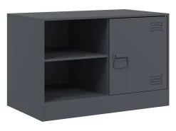 Móvel De Tv| Móvel de TV 67x39x44 cm aço antracite PT307648 Cinza antracite