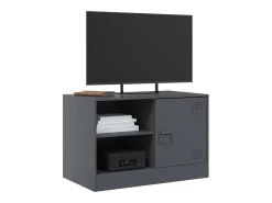 Móvel De Tv| Móvel de TV 67x39x44 cm aço antracite PT307648 Cinza antracite