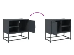 Móvel De Tv|vidaxl Móvel de TV 68x39x60,5 cm aço antracite Cinza antracite