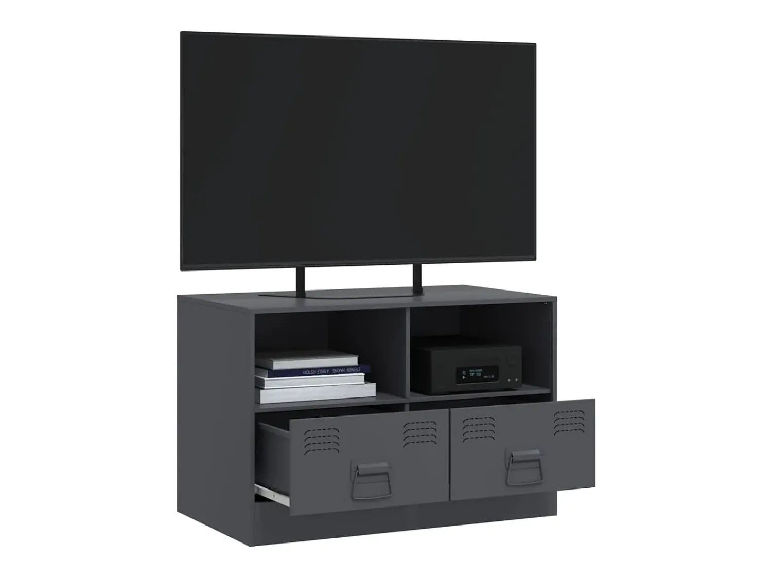 Hot Móvel de TV 67x39x44 cm aço antracite PT425743 Cinza antracite