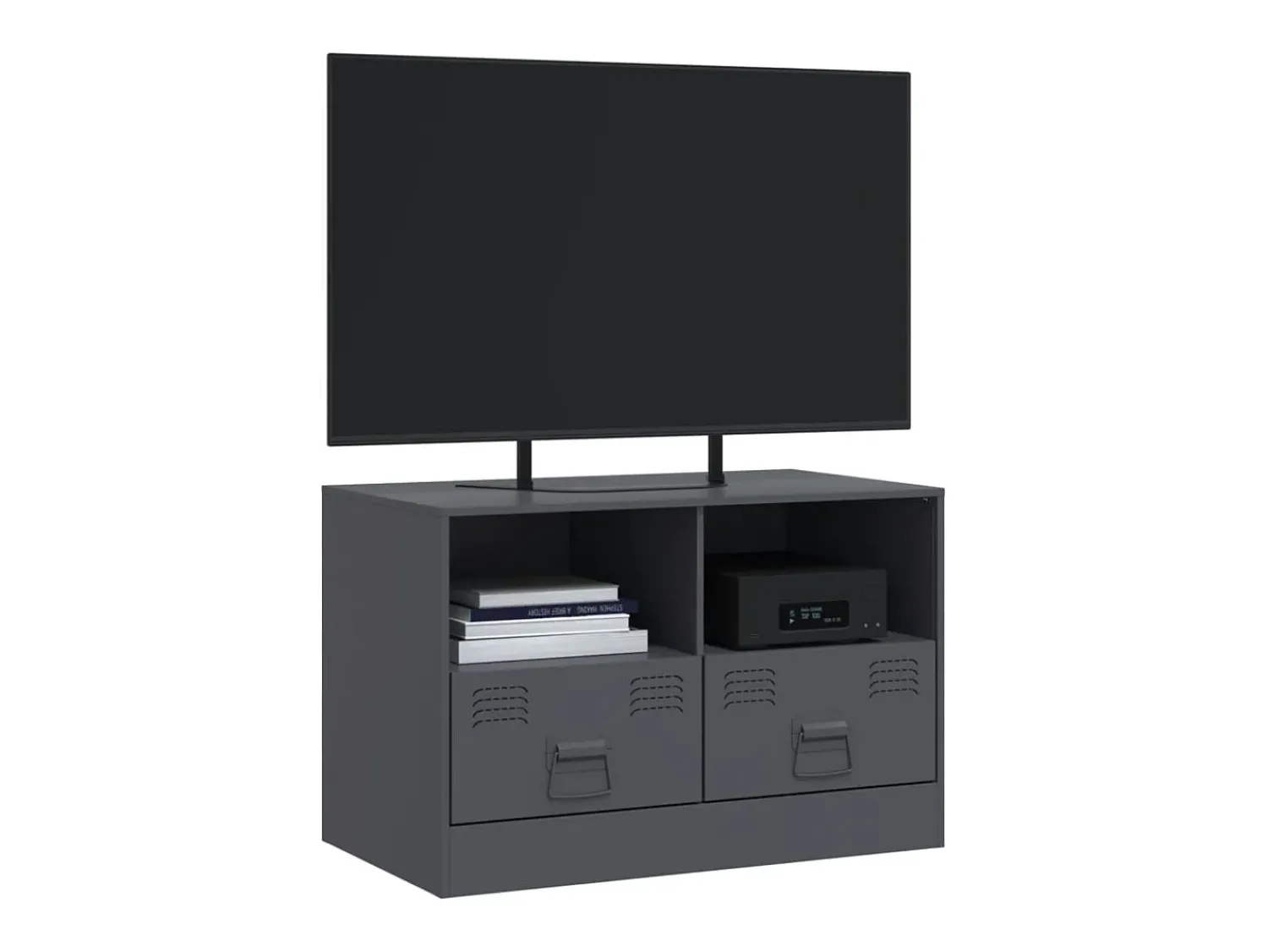 Hot Móvel de TV 67x39x44 cm aço antracite PT425743 Cinza antracite