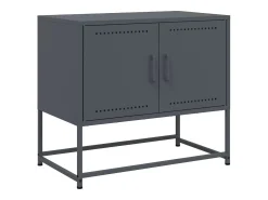 Móvel De Tv| Móvel de TV 68,5x39x60,5 cm aço antracite PT637654 Cinza antracite