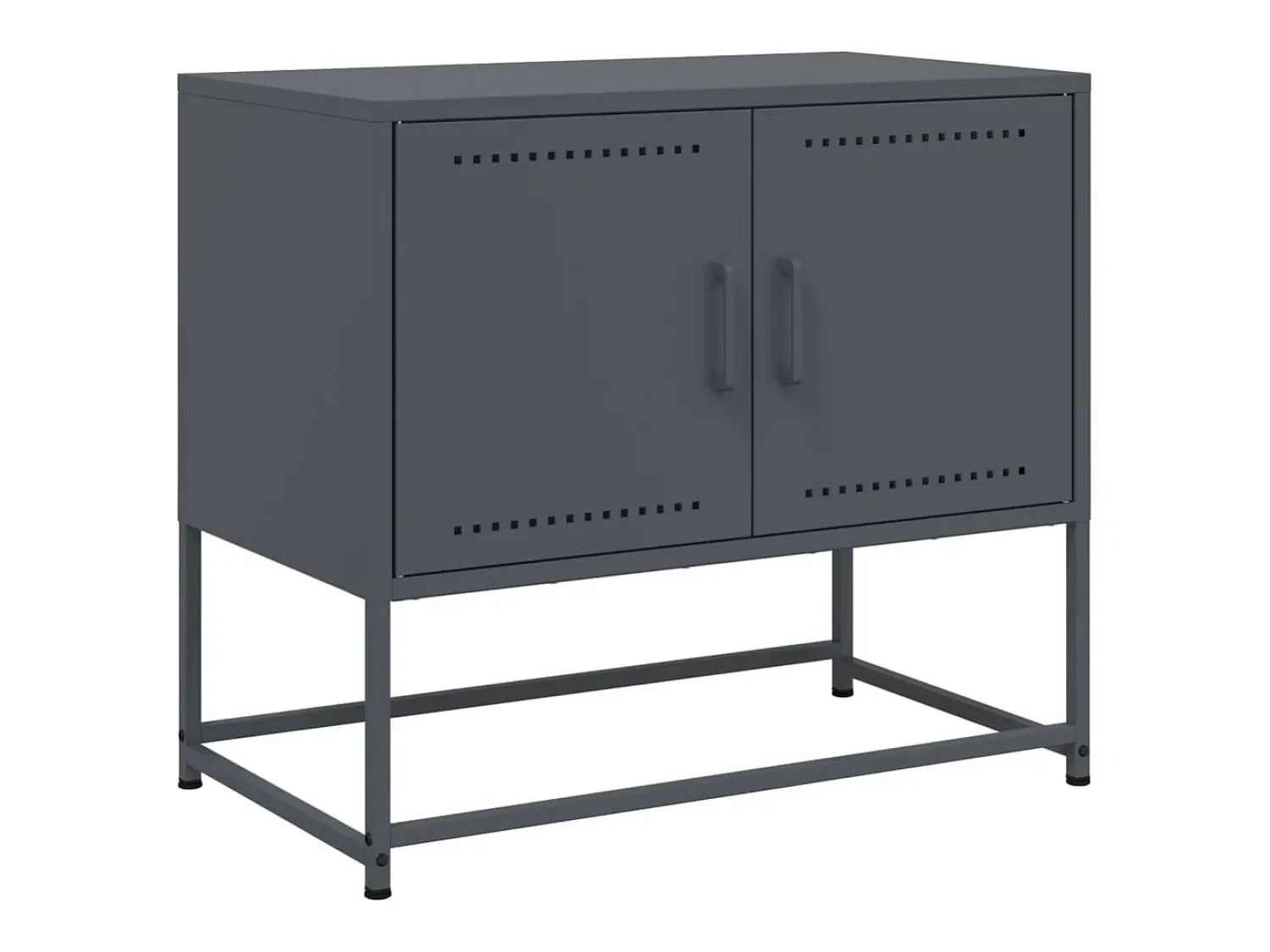 Móvel De Tv| Móvel de TV 68,5x39x60,5 cm aço antracite PT637654 Cinza antracite