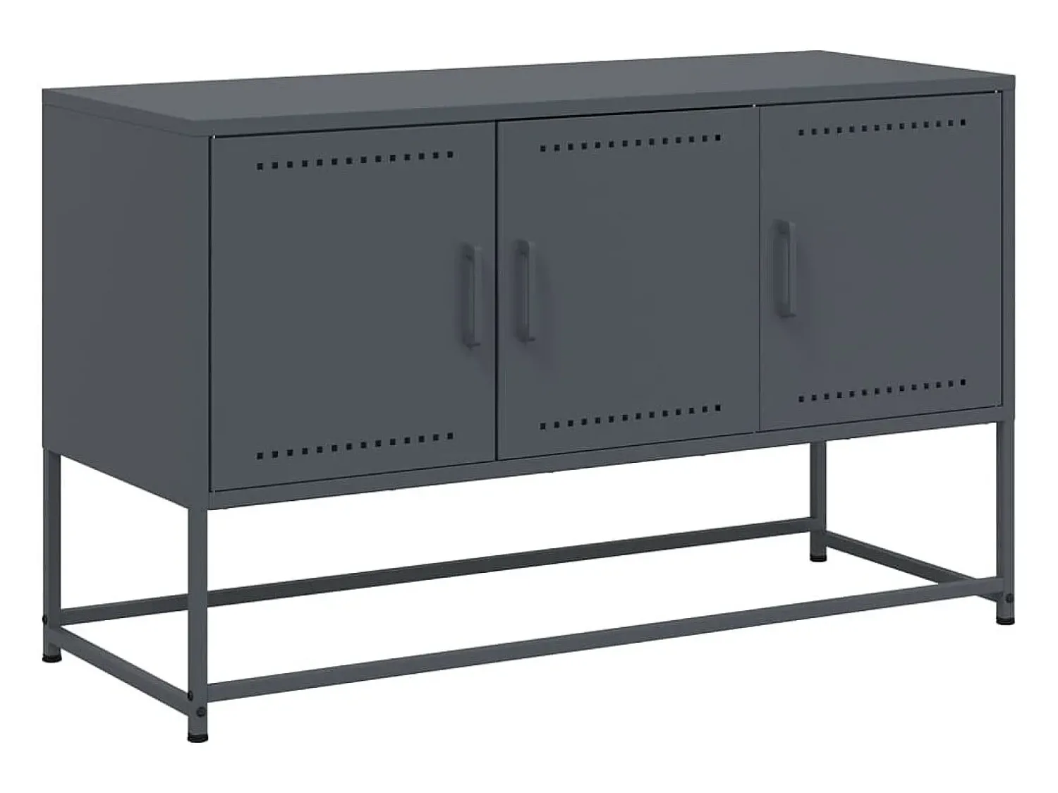 Móvel De Tv* Móvel de TV 100,5x39x60,5 cm aço antracite PT492388 Cinza antracite