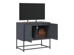 vidaxl Móvel de TV 68,5x39x60,5 cm aço antracite^ Móvel De Tv