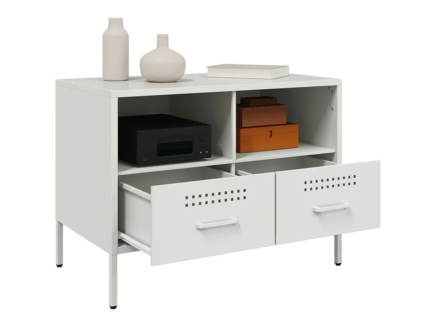 Móvel De Tv| Móvel de TV 68x39x50,5 cm aço PT107993 Branco