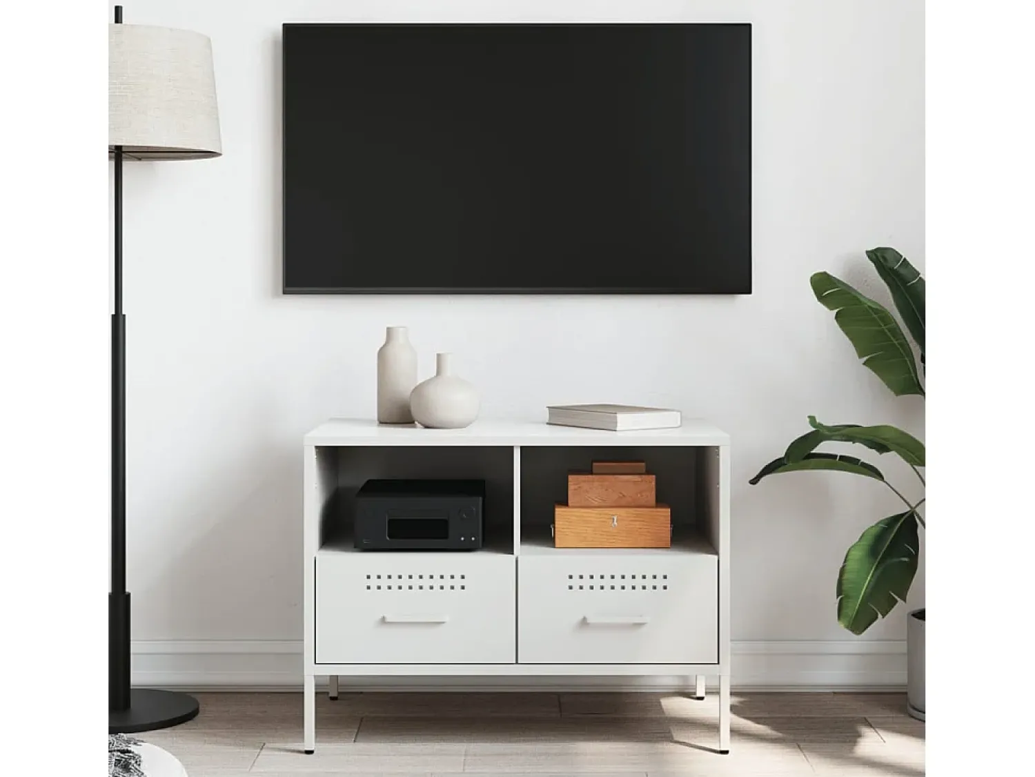 Móvel De Tv| Móvel de TV 68x39x50,5 cm aço PT107993 Branco