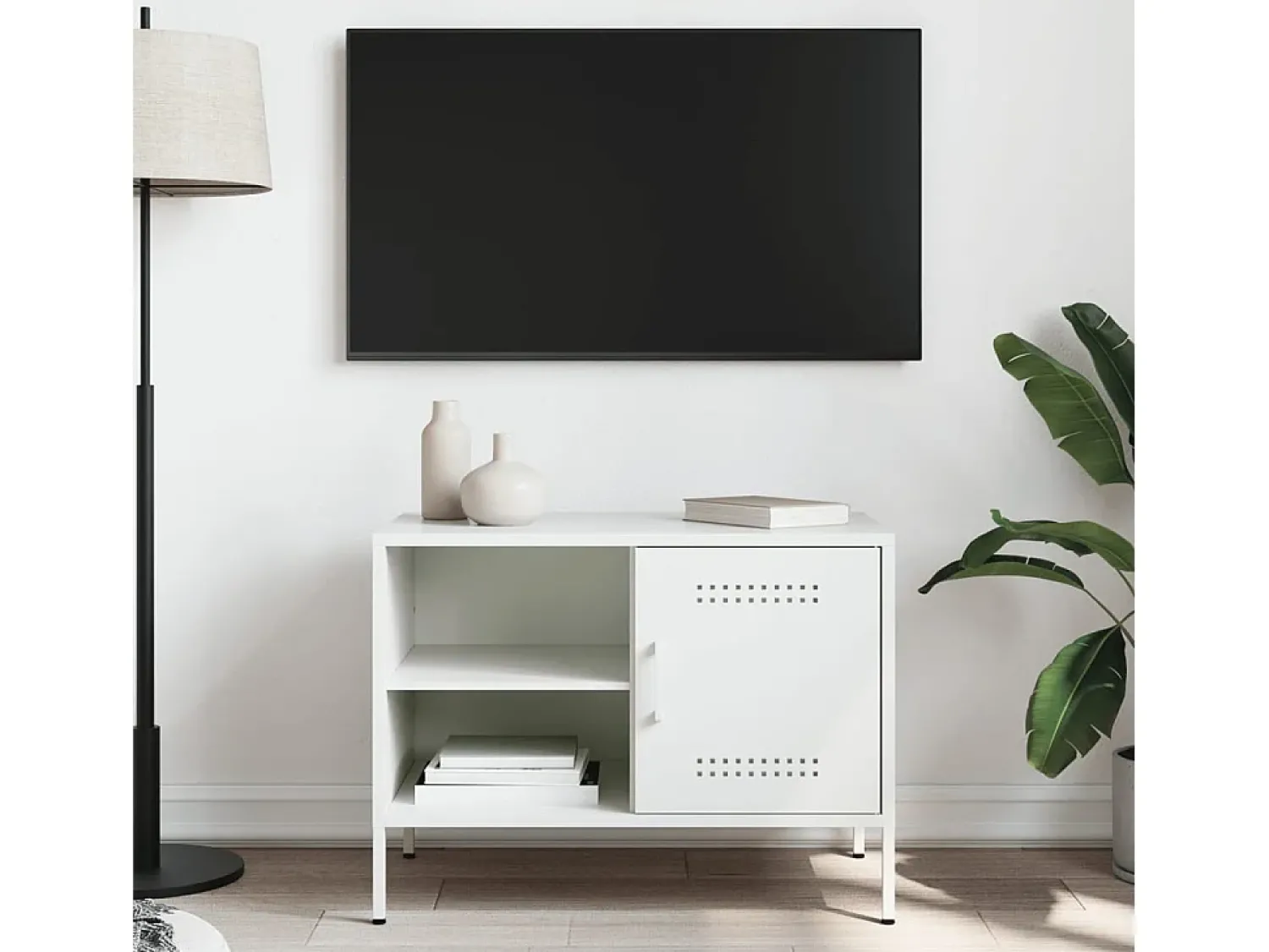 Móvel De Tv* Móvel de TV 68x39x50,5 cm aço PT781565 Branco