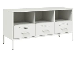 Best Móvel de TV 100,5x39x50,5 cm aço PT337786 Branco