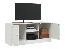 Online Móvel de TV 99x39x44 cm aço PT524542 Branco