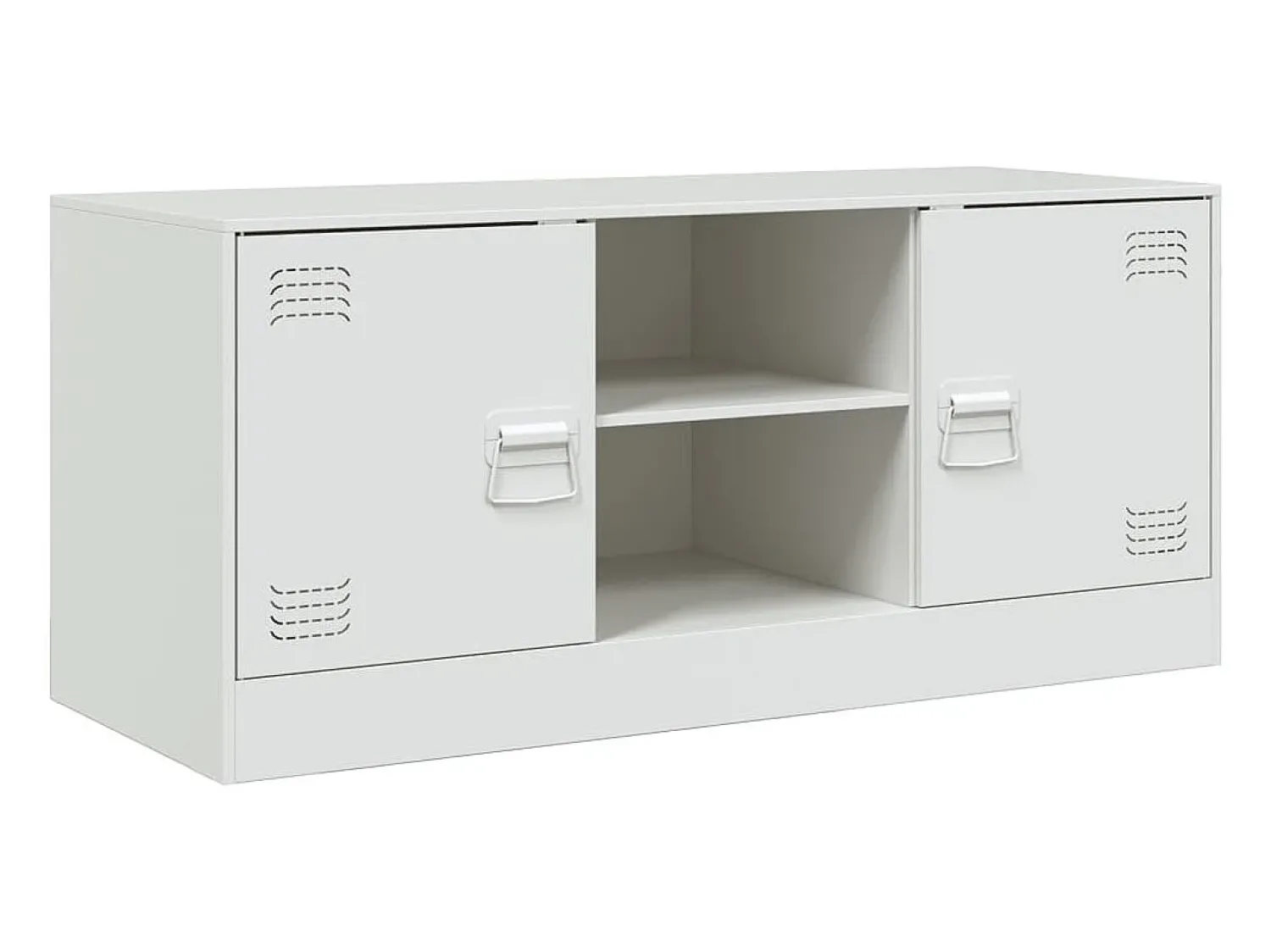 Online Móvel de TV 99x39x44 cm aço PT524542 Branco