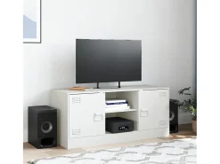 Online Móvel de TV 99x39x44 cm aço PT524542 Branco