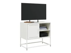 Móvel De Tv*vidaxl Móvel de TV 68x39x60,5 cm aço Branco
