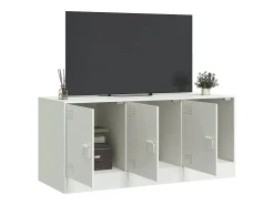 Móvel De Tv| Móvel de TV 99x39x44 cm aço PT338522 Branco