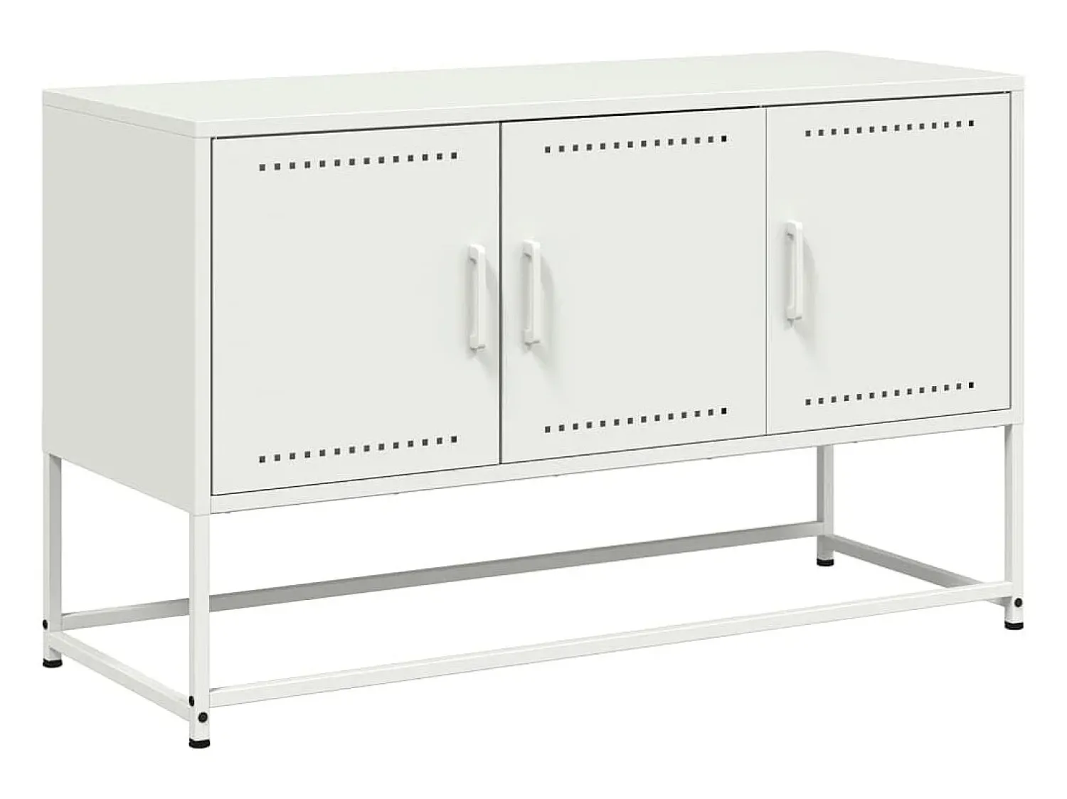 Móvel De Tv|vidaxl Móvel de TV 100,5x39x60,5 cm aço Branco
