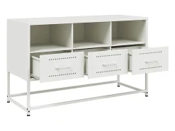 Móvel De Tv|vidaxl Móvel de TV 100,5x39x60,5 cm aço Branco