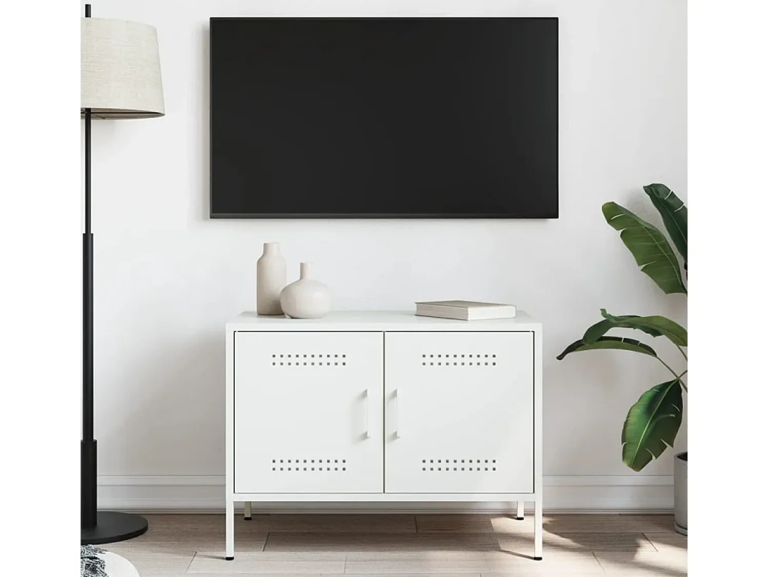Móvel De Tv| Móvel de TV 68x39x50,5 cm aço PT528776 Branco