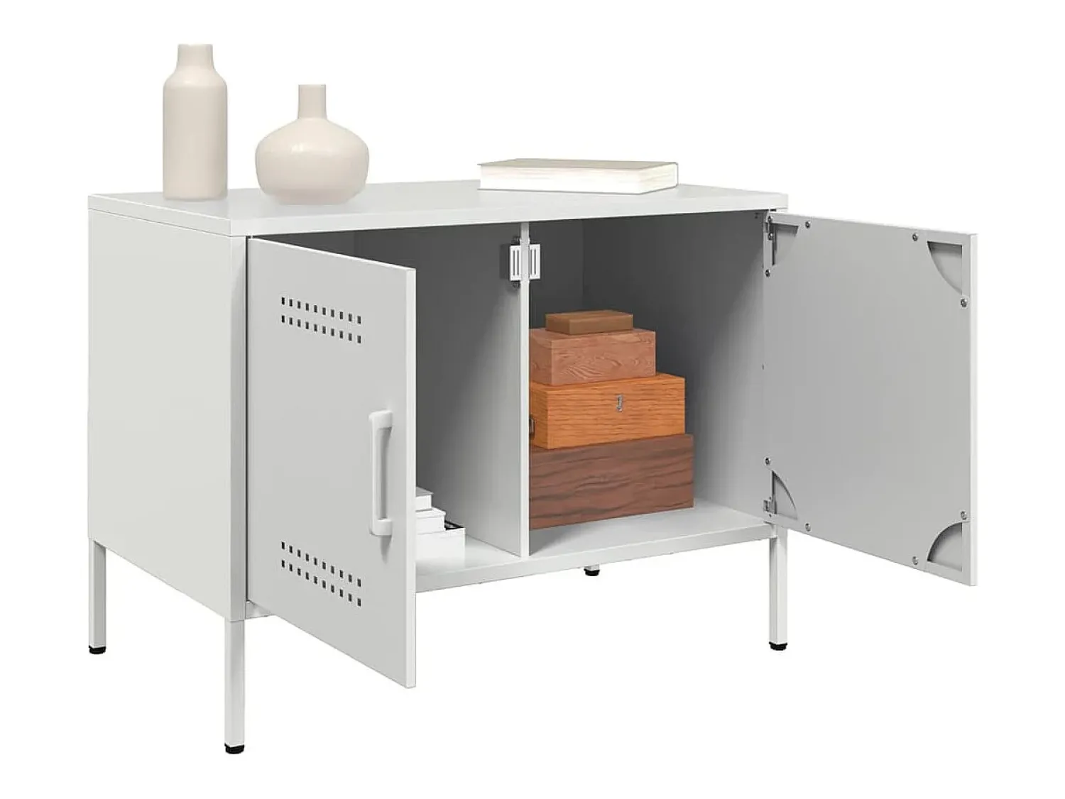 Móvel De Tv| Móvel de TV 68x39x50,5 cm aço PT528776 Branco