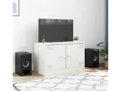 Outlet Móvel de TV 67x39x44 cm aço PT196803 Branco