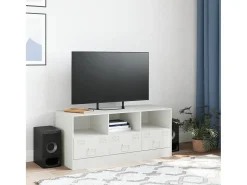 Móvel De Tv| Móvel de TV 99x39x44 cm aço PT127882 Branco