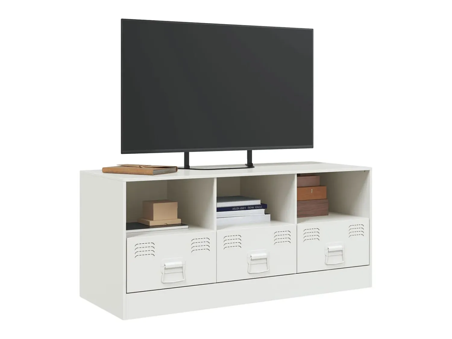 Móvel De Tv| Móvel de TV 99x39x44 cm aço PT127882 Branco
