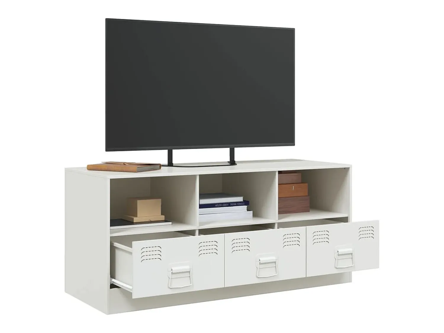 Móvel De Tv| Móvel de TV 99x39x44 cm aço PT127882 Branco