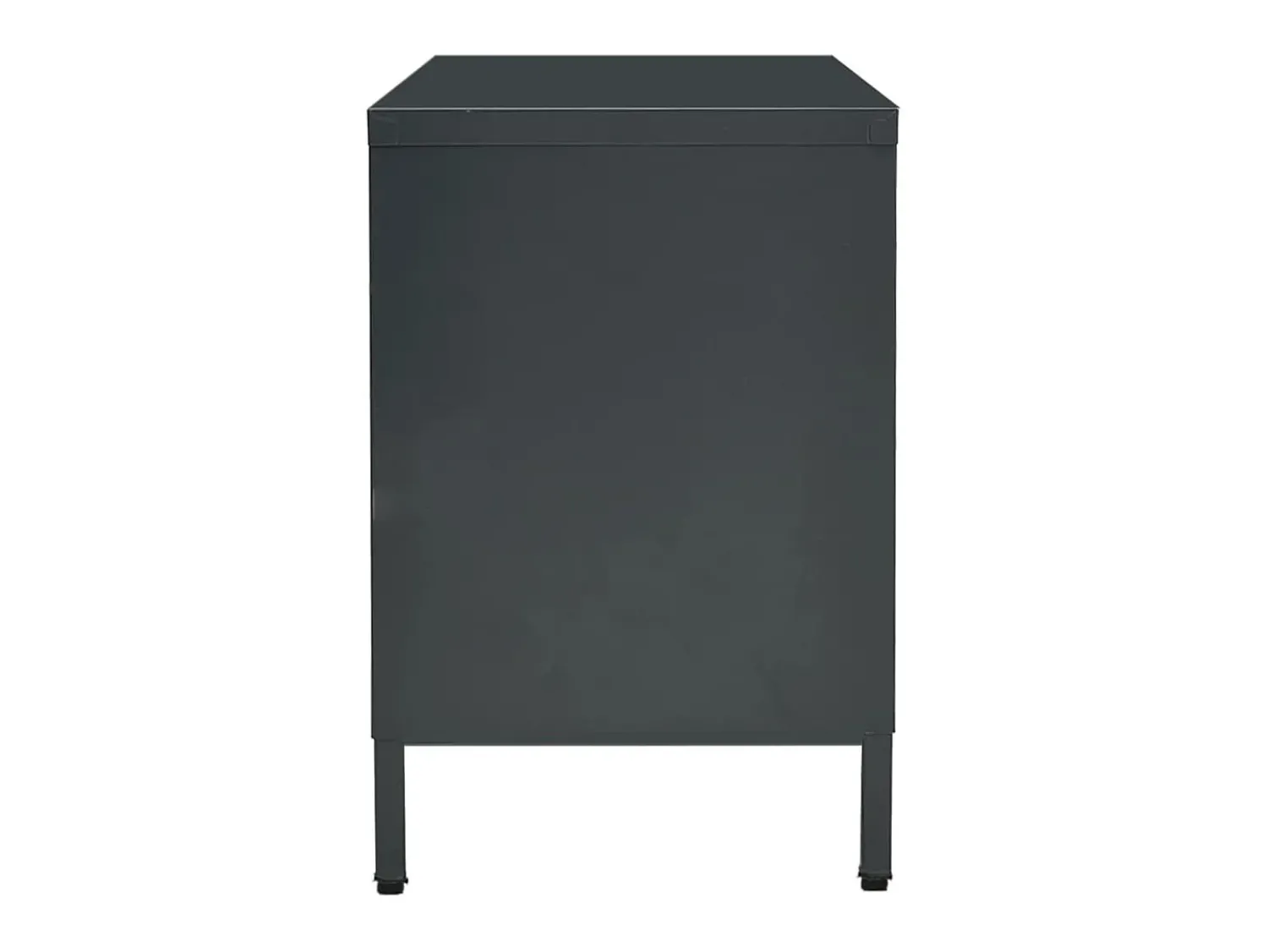 Online Móvel de TV 105x35x52 cm aço e vidro antracite PT682039 Cinza antracite