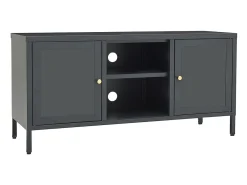 Online Móvel de TV 105x35x52 cm aço e vidro antracite PT682039 Cinza antracite