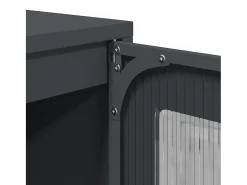 Móvel De Tv*vidaxl Móvel de TV 68x39x60,5 cm aço laminado a frio antracite Cinza antracite