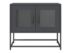 Móvel De Tv*vidaxl Móvel de TV 68x39x60,5 cm aço laminado a frio antracite Cinza antracite