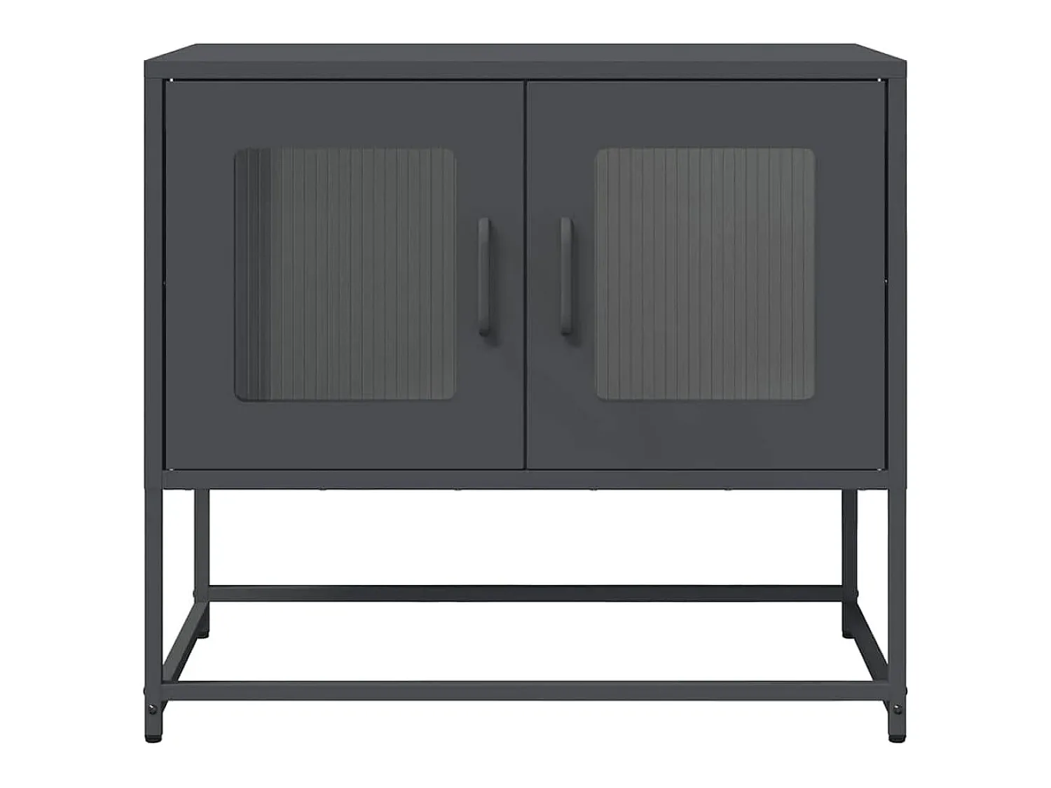Móvel De Tv*vidaxl Móvel de TV 68x39x60,5 cm aço laminado a frio antracite Cinza antracite