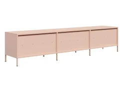 Móvel De Tv*vidaxl Móvel de TV 202x39x43,5 cm aço laminado a frio Rosa