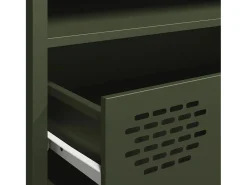 Online vidaxl Móvel de TV 202x39x43,5 cm aço laminado a frio -azeitona Verde