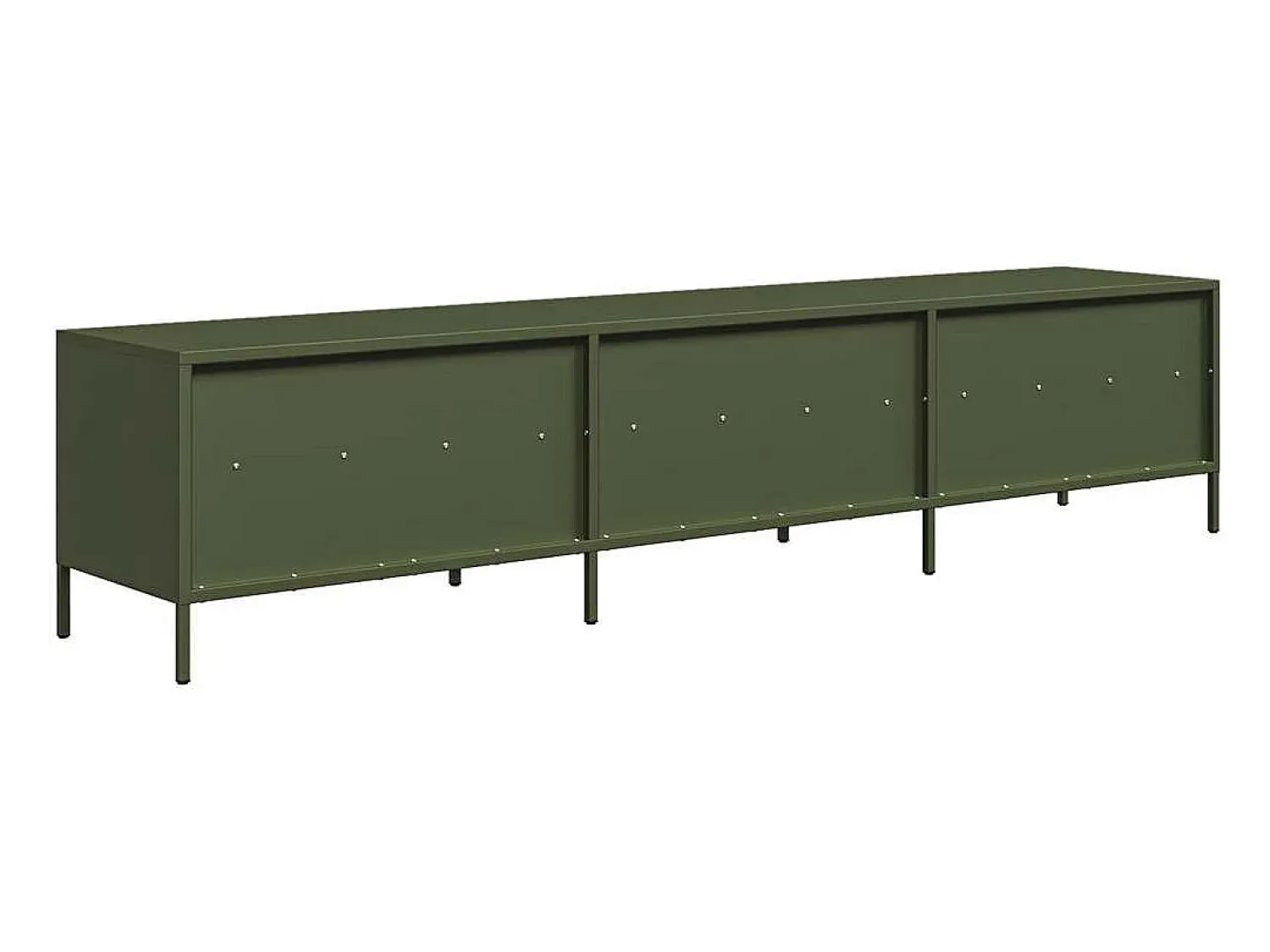 Online vidaxl Móvel de TV 202x39x43,5 cm aço laminado a frio -azeitona Verde