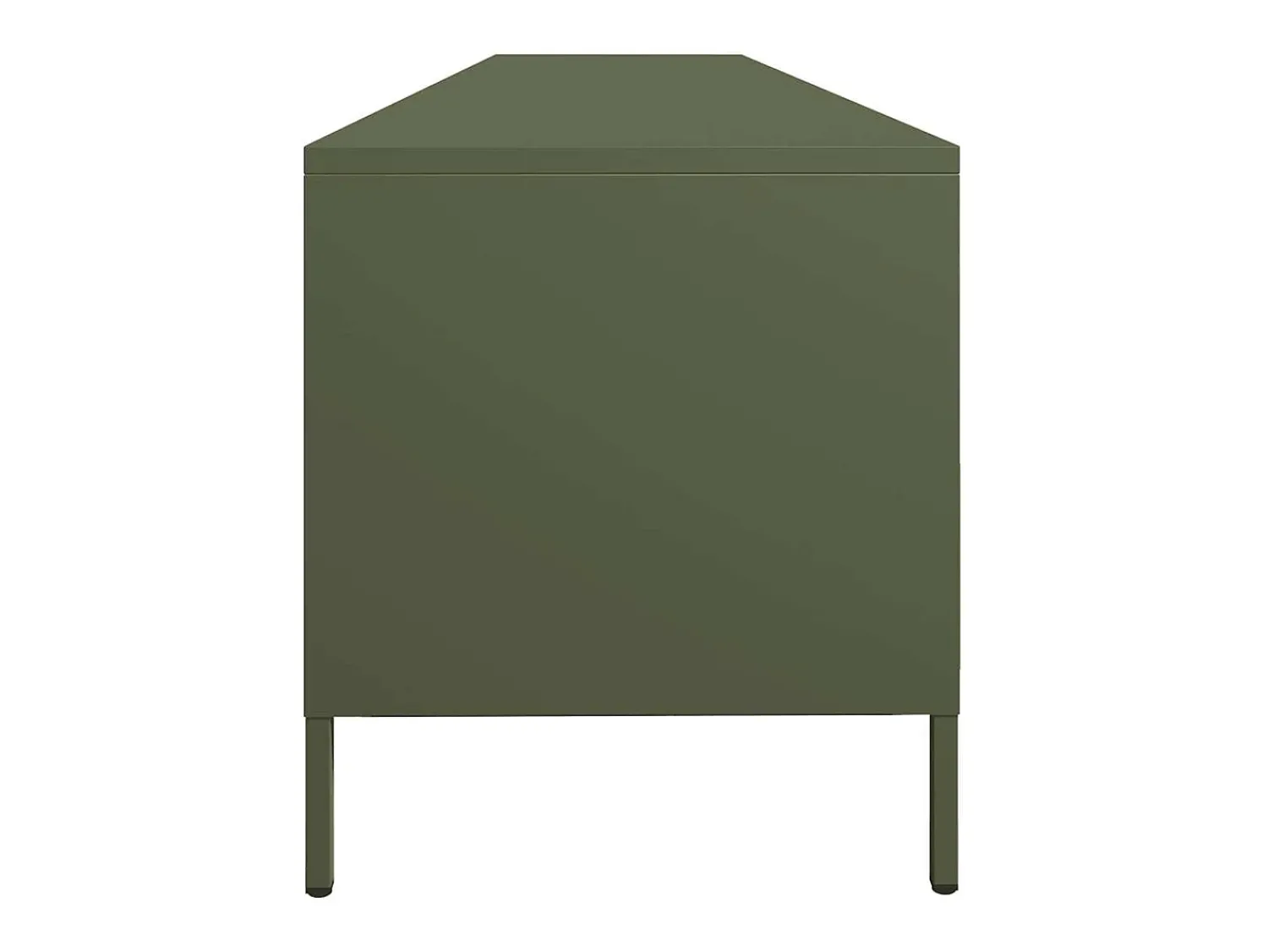Online vidaxl Móvel de TV 202x39x43,5 cm aço laminado a frio -azeitona Verde