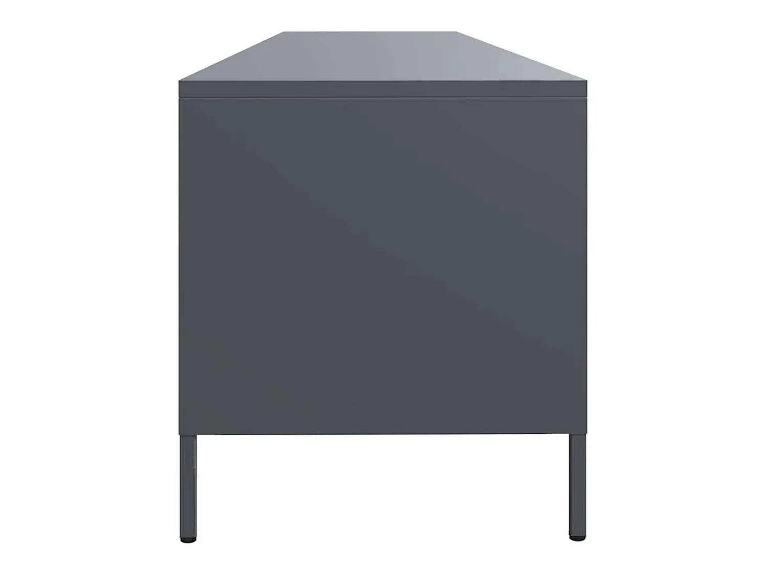 Móvel De Tv|vidaxl Móvel de TV 202x39x43,5 cm aço laminado a frio antracite Cinza antracite