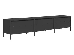 Discount vidaxl Móvel de TV 202x39x43,5 cm aço laminado a frio Preto