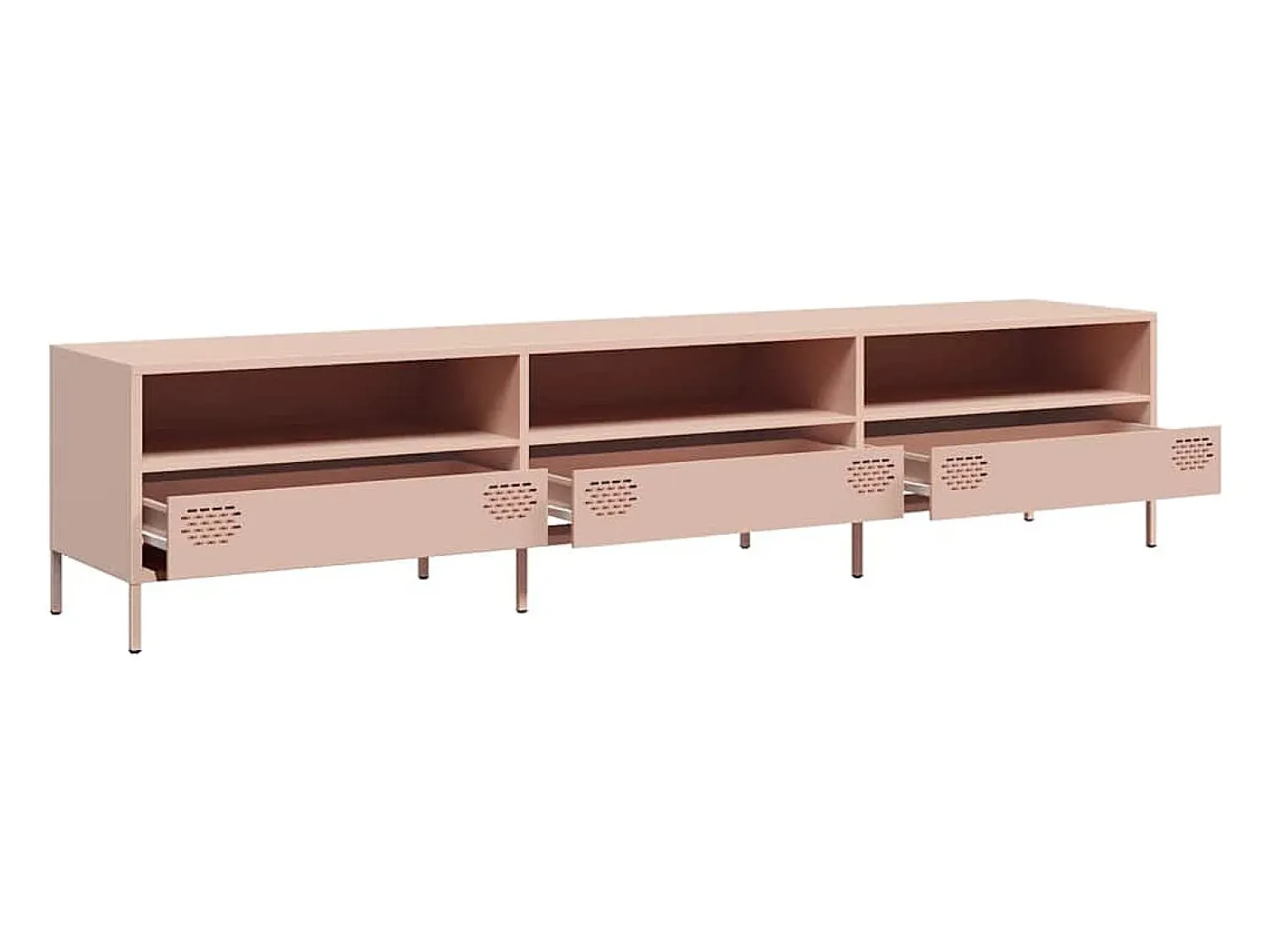 Discount vidaxl Móvel de TV 202x39x43,5 cm aço laminado a frio Rosa