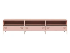 Discount vidaxl Móvel de TV 202x39x43,5 cm aço laminado a frio Rosa