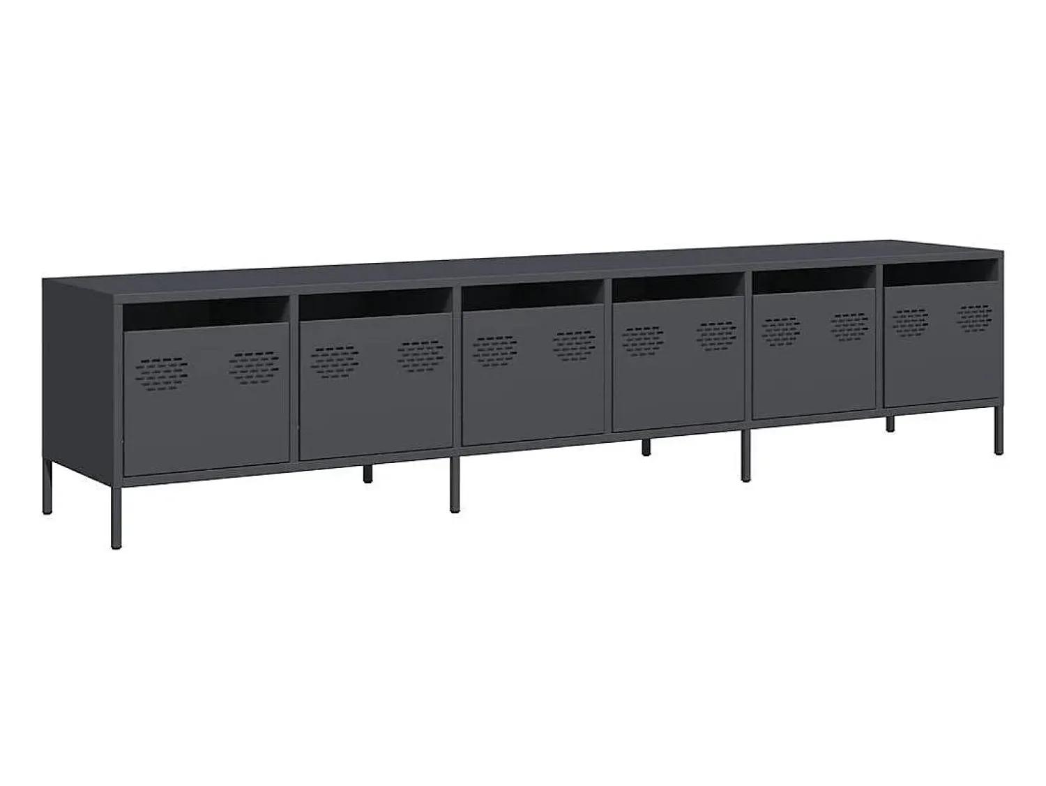 vidaxl Móvel de TV 202x39x43,5 cm aço laminado a frio antracite^ Móvel De Tv